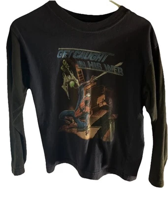 Винтажная футболка с длинным рукавом Spider Man Green Goblin Movie 2002 молодежный размер большой - Изображение 1 из 4