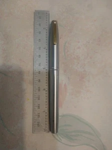 Sheaffer Imperial Chrome Cap, Barrel 14k Solid Gold Medium Nib Fountain Pen USA - Picture 1 of 13
