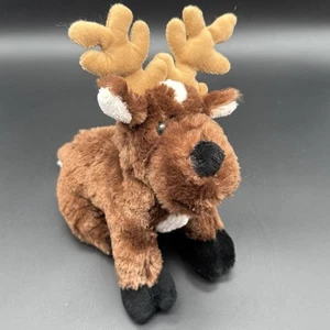Ganz Webkinz Reindeer Plush Stuffed Animal Toy NO Code Moose Brown 8" HM137 - Picture 1 of 10