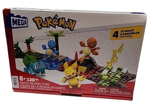 Mega Construx Pokémon Kanto Region Team Set–130 Pezzi, Ritirato 2021, Completo - Foto 1 di 6