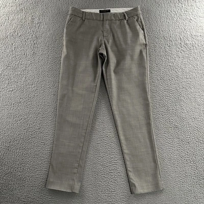 Banana Republic Womens Pants Taupe Size 4P Martin Fit Ankle Polyester Wool Blend - Image 1 of 4
