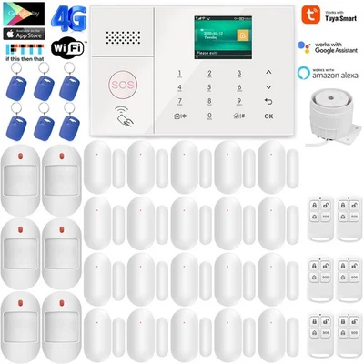 C13 Wireless WiFi+4G Smart Home Burglar Security Alarm System TUYA APP Control - Image 1 of 4