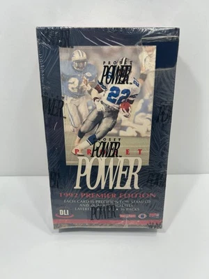 1992 Pro Set Power Football Premier Edition Box Sealed (36 Packs) - Image 1 of 2
