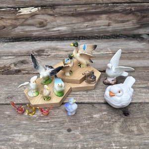Vintage Dollhouse Miniature Animals Geese Seagulls Ducks - Picture 1 of 9