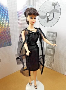 Mattel Reproduction Barbie Doll Gay Parisienne in vintage Black Magic outfit - Picture 1 of 24