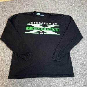 Vintage D-Generation X Shirt Mens XL Black WWE Wrestling Long Sleeve USA 2000s - Picture 1 of 10