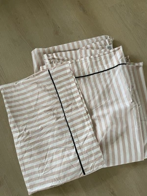 Pottery Barn Teen Emily & Meritt Stripe Pink Twin Flat Sheet And Pillow Case - Image 1 of 4