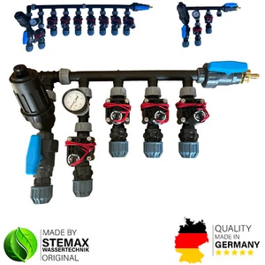 PE Rohr Kopfstation Verteiler Bewässerung 2, 3, 4, 6, 8 Hunter Magnetventile PGV - Picture 1 of 9