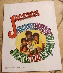 Vintage Jackson 5 1960s 1970s Concert Tour Souvenir Program J5 Five Michael RARE - Picture 1 of 11