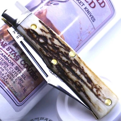 GEC #22 Northfield Magnum Sambar Stag Clip Blade Great Eastern Cutlery 221124 - Image 1 of 4