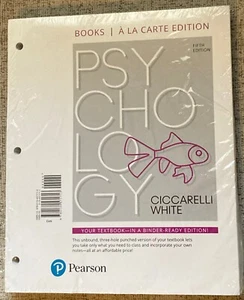 New Psychology Fifth Edition Ciccarelli White Pearson Loose Leaf Textbook - Picture 1 of 6