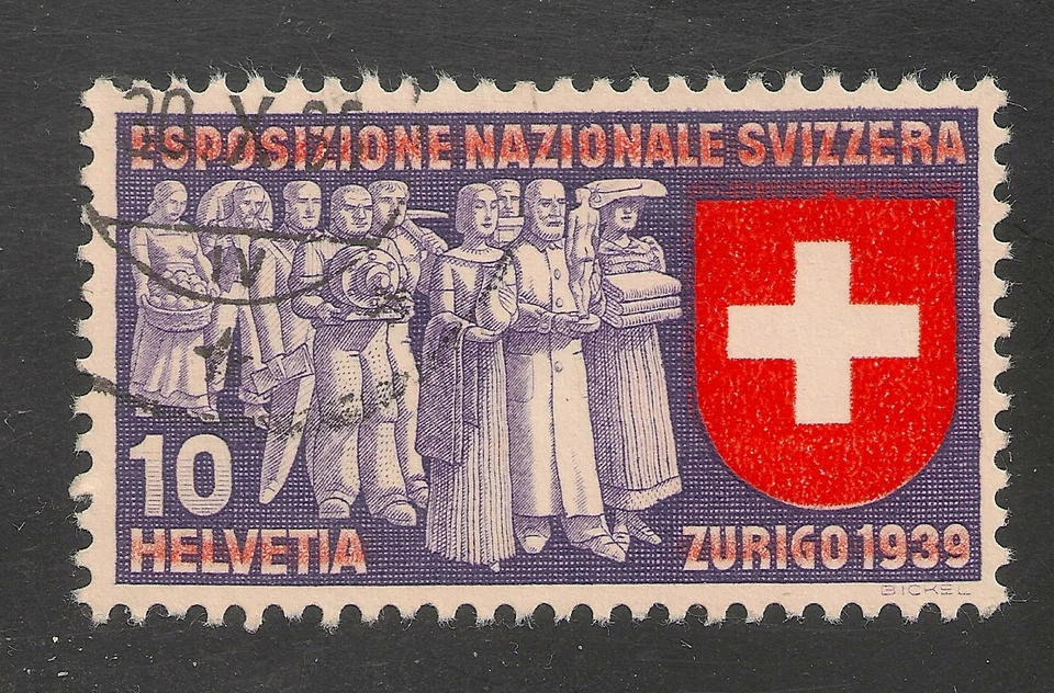 Switzerland #253 VF USED 1939 10c Deputation of Trades and Professions (Italian) - Image 1 of 1