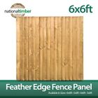 6 X 6ft Feather Edge Garden Fence Panels Heavy Duty 6x6 Closeboard