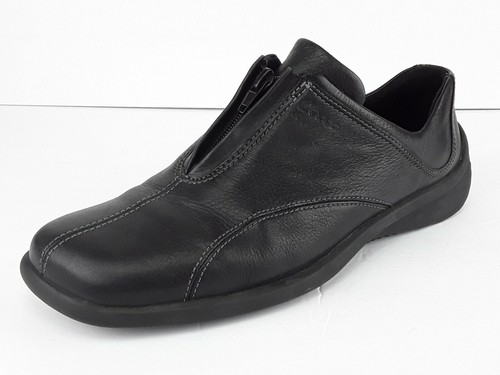 Mocassini ECCO donna neri in pelle con zip US 9 UK 7 T231 220