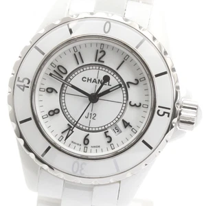 CHANEL J12 33mm H0968 White ceramic date white Dial Quartz Ladies Watch_875325 - Picture 1 of 7