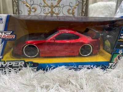 NEW! NIB R/C EXOTIC TUNER JADA TOYS HYPER CHARGERS 1:16 TOYOTA SUPRA VEHICLE - Image 1 of 3