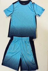 Old Navy Active Boys Size M (8) Two Piece Go-Dry Mesh Performance Set Blue - Picture 1 of 5