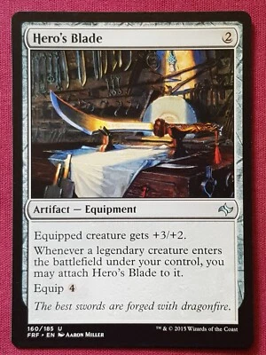 Magic The Gathering FATE REFORGED HERO'S BLADE artifact card MTG - Image 1 of 2