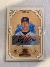 CLIFF LEE 2004 DONRUSS DIAMOND KINGS BRONZE FRAMED SIGNATURES /50 INDIANS SP #76