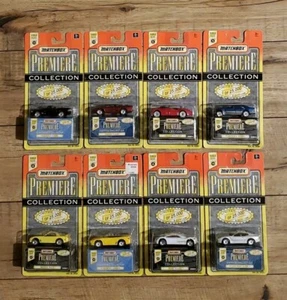 8 Matchbox Premiere Collection White Aston Martin, Mercedes, Jaguar, Mitsubishi - Picture 1 of 13