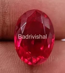 RED RUBY 11.85 CT NATURAL CERITIFIED OVAL CUT BURMA RED RUBY LOOSE GEMSTONE 4JUC - Picture 1 of 5