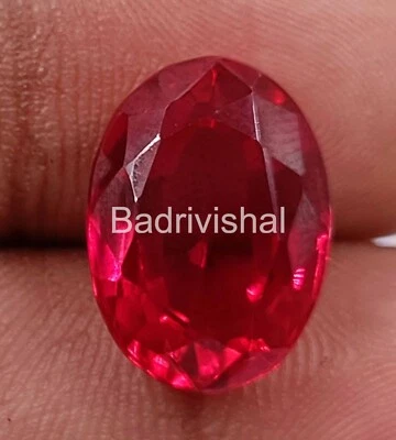 RED RUBY 11.85 CT NATURAL CERITIFIED OVAL CUT BURMA RED RUBY LOOSE GEMSTONE 4JUC - Image 1 of 4