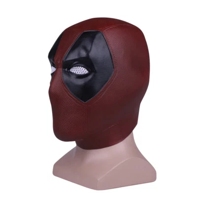 2018 Deadpool 2 Full Head Face Mask Cosplay X-Men Superhero Helmet Latex Props  - Image 1 of 4