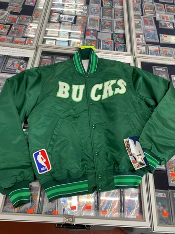 Milwaukee Bucks Satin Vintage NBA Authentics Starter Jacket Size XL BNWT Cover