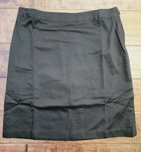 Lands' End Girls Blend Chino Skort Above Knee- Black-(Size:12)NWOT!  - Picture 1 of 11