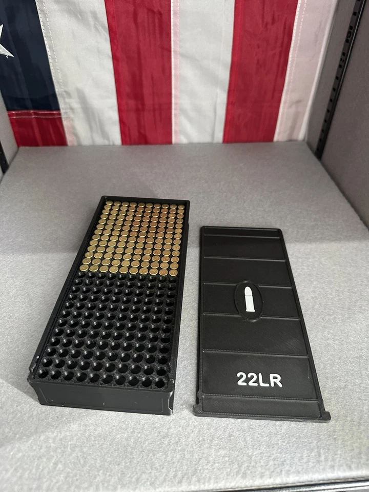 Caja de almacenamiento de munición para rifle largo 22/organizador seguro 250 rondas  Foto 1 de 4