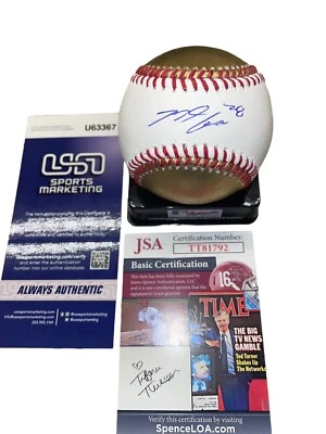 Nolan Arenado Signed Baseball St.Louis Cardinals Autographed Gold Ball JSA COA - Image 1 of 2