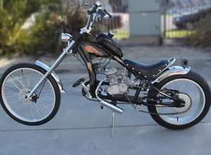 80CC 26" 28" Bike Bicycle Motorized 2 Stroke Petrol Gas Engine Motor Kit Chopper - Bild 1 von 12