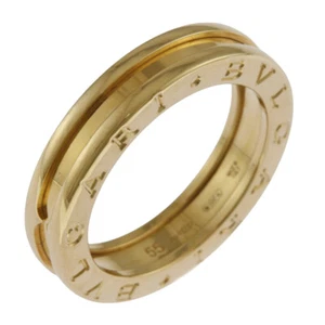 BVLGARI Ring US 7 1/8 EU55 K18 yellow gold B-zero.1 B zero one 1 band used - Picture 1 of 6