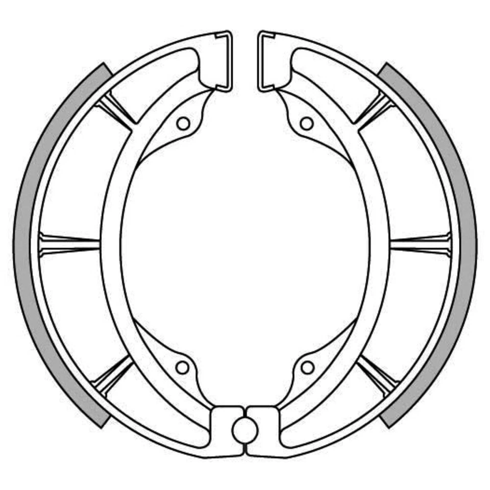 Newfren Rear Brake Shoes for Suzuki RM250 1979-1980 — 第 1/1 张图片