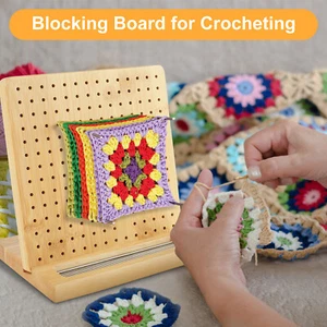 Blocking Board with 196 Holes 7.7in Square Crochet Blocking Board with 15✿ - Picture 1 of 11