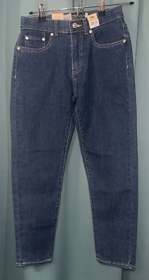 NUEVO CON ETIQUETAS Levi's Azul Plata Tab Mini Mamá Jeans Denim Niñas 12 Regular Cintura Ajustable Foto 1 de 4