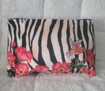 ESTEE LAUDER Zibra Estampado Floral Maquillaje Cosméticos Bolsa Viaje Artículos de Aseo,  Foto 1 de 4