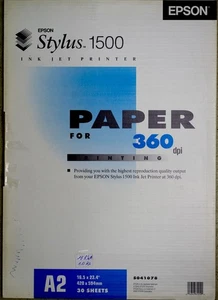 Epson Stylus Fotopapier 360 dpi Photo Quality Fotopapier A2 S041078 - Zdjęcie 1 z 2