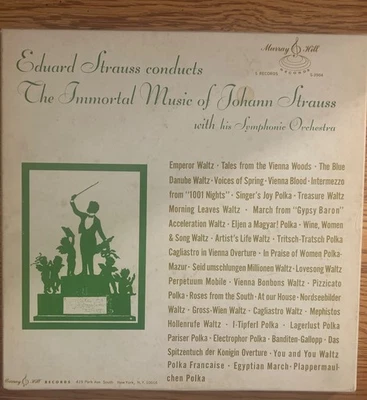 EDUARD STRAUSS  "Conducts The Immortal Music Of Johann Strauss"   5 LP  Box Set - Image 1 of 4