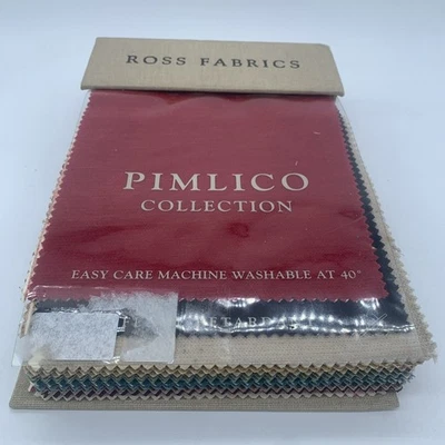 Ross Fabrics Pimlico Fabric Sample Book 24 Swatches Craft Chenille Velvet - Image 1 of 4