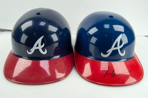 Tom Glavine Autographed Atlanta Braves Baseball Helmet + Extra Full Size Helmet - Picture 1 of 10