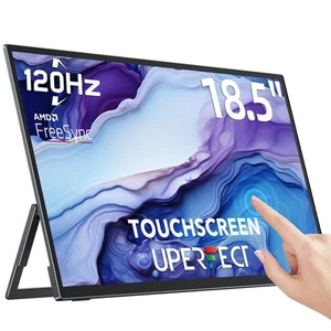 Portable Monitor 18.5 Inch 120Hz Gaming Monitor Touchscreen IPS Screen 1920x1080 - Picture 1 of 12