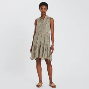 Saba Liberty Fabric Dress AUS 6 US2 Midi Floral Sleeveless Cotton High Low Hem - Picture 1 of 8
