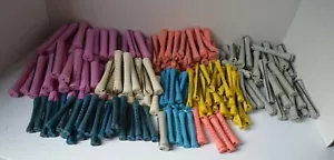 BAG OF 200 USED PLASTIC HAIR PERM RODS - Picture 1 of 6