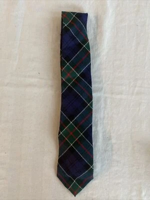 Ingles Buchan Mens Necktie 3" Scottish Wool Tartan Plaid Vintage ‘Colquhoun’ - Image 1 of 2