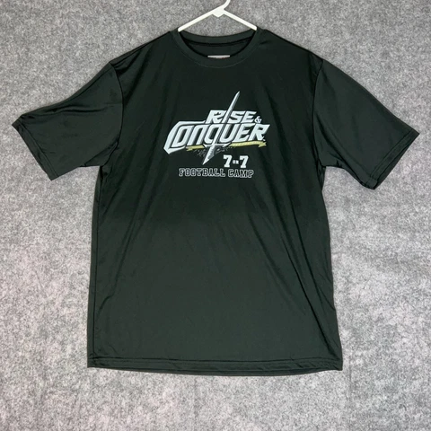 UCF Knights Mens Shirt Medium Black White Adidas NCAA Football Short Sleeve Top Cover