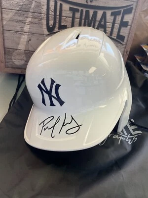 PAUL GOLDSCHMIDT SIGNED ALTERNATE CHROME REPLICA BATTING HELMET YANKEES FANATICS - Image 1 of 4