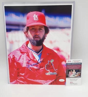 Bruce Sutter Signed Photo HOF 06 Inscription 11X14 Cardinals JSA COA - Image 1 of 4