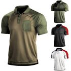 Men's Summer Casual T Shirt Retro Button Baggy Tops with Turn down Collar