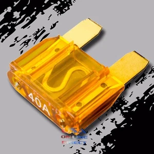 10pcs 40a AMP Large Blade Style Audio GOLD Maxi Fuse Car Marine Auto Motorcycle - Picture 1 of 2